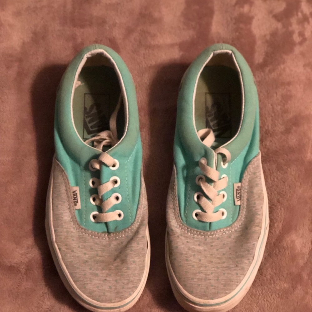 women’s vans grey and teal